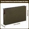 Resholder 20 Pack Extra Capacity Hanging File Folders with Tabs