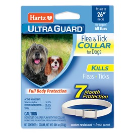 Hartz UltraGuard Flea & Tick Collar for Dogs and Puppies - 26" Neck, 7 Month Protection