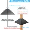 KERANSTINE Squirrel Baffle for Bird Feeder Pole 19 Inch Metal