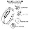 PABBEU Anxiety Ring for Women 925 Sterling Silver Fidget Ring