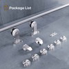 EaseLife 8 FT Top Mount Stainless Steel Sliding Barn Door