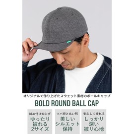 Nakota BOLD ROUND CAP, Baseball Cap, Hat, Large Size, Short Brim, Solid Color, Denim, Simple, Casual, Men's, Women's, Spring, Summer, Fall, Winter, charcoal black, Free size