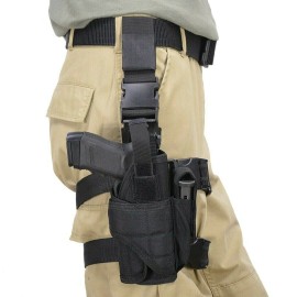 Unbranded Molle Tactical Pistol Thigh Gun Holster Drop Leg Holster Right Hand Adjustable