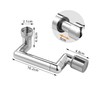Hibbent Tap attachment, 1440 degree rotating multifunctional extension tap, water-saving