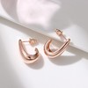 Sanfenly 925 Silver Chunky Huggie Hoop Earrings for Women |
