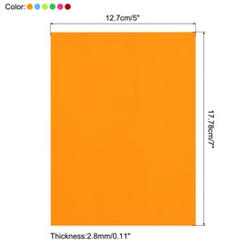 sourcing map 6 Pcs PMMA Acrylic Sheets Colored Transparent 7 x 5Inch 6 Colors Acrylic Sheets for DIY Projects, Art, Crafting, Laser Cutting & Engraving