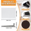 Jetec 6 Peices Self-Adhesive Door Corner Seals, Gap Filler Seal