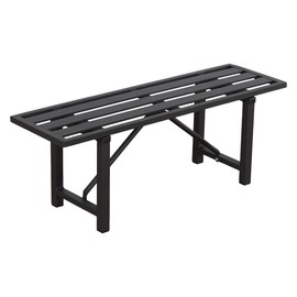 DHYGOTFUR Plant Stand - Indoor/Outdoor Extra-Sturdy Aluminum Plant Stand with 300 LBS Capacity (L37.8 x W11.4 x H13.8 inch)