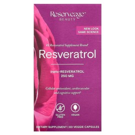 Reserve Age Nutrition Resveratrol 250mg Veggie Capsules 60 tablets, 250 mg, 1 unit / 리저브에이지 뉴트리션 레스베라트롤 250mg 베지 캡슐 60정, 250 mg, 1개
