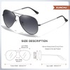 kunchu Classic Aviator Sunglasses for Men Womens Polarized UV400 Protection
