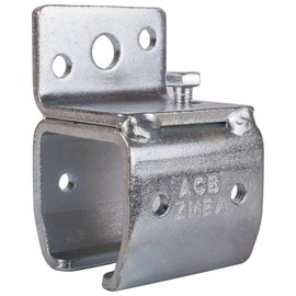 ATTAS MEA Wall Mount Sliding Gate Fitting Type 1, 35 x 40 cm, Outdoor Wall Mounting Wall Sleeve for Heavy Duty Runners, C Profile, Galvanised Steel, Rail Bracket, Sliding Door Rail