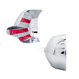 Restyling Factory Chrome Full Mirror Cover for 07-11 Honda CRV, 12-14 Honda CRV Non Painted Mirrors Lx