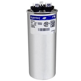 (2) Pack - Payne P291-5073RS - 50 + 7.5 uF MFD x 370 VAC Genteq Replacement Dual Capacitors Round # C35075R / 97F9971