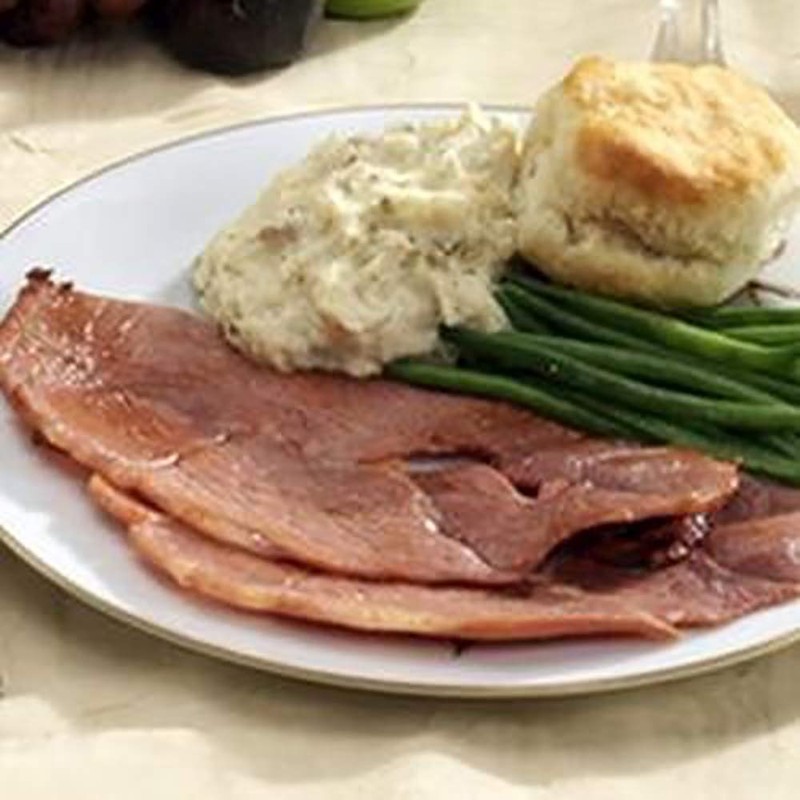 Julia's Pantry Premium 1# Hickory Smoked Country Ham Center Steak,