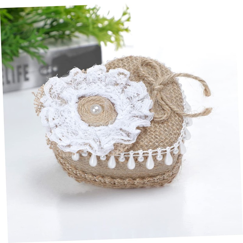 Zerodeko Box Heart Shaped Ring Box Ring Bearer Ring Holder