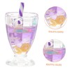 CIYODO Mini Luminous Set 6pcs Miniature Ice Goblet Miniature Pretend