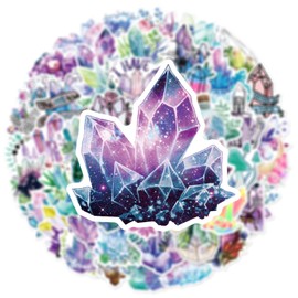 Crystal Stickers,50 PCS Bohemia Graffiti Vinyl Waterproof Decals for Water Bottles Computer Bicycle Skateboard Luggage Phone Pad Laptop Kids Teens Stickers Pack