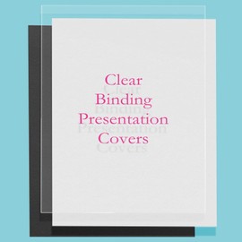 TOTiyea 100 Pack Binding Presentation Covers, Clear Binding Covers, Letter Size (10Mil (Clear))