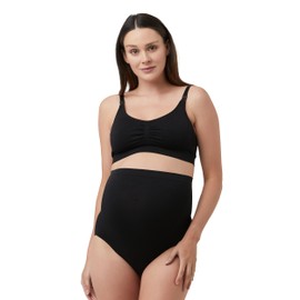 Ripe Maternity Seamless Pumping & Nursing Bra Black - M