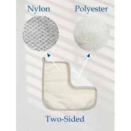 3 Pack Exfoliating wash Cloth Face and Body Wash Bath Scrub Soft Weave Bath Towel Massage Cloth for Women and Man Two Sides