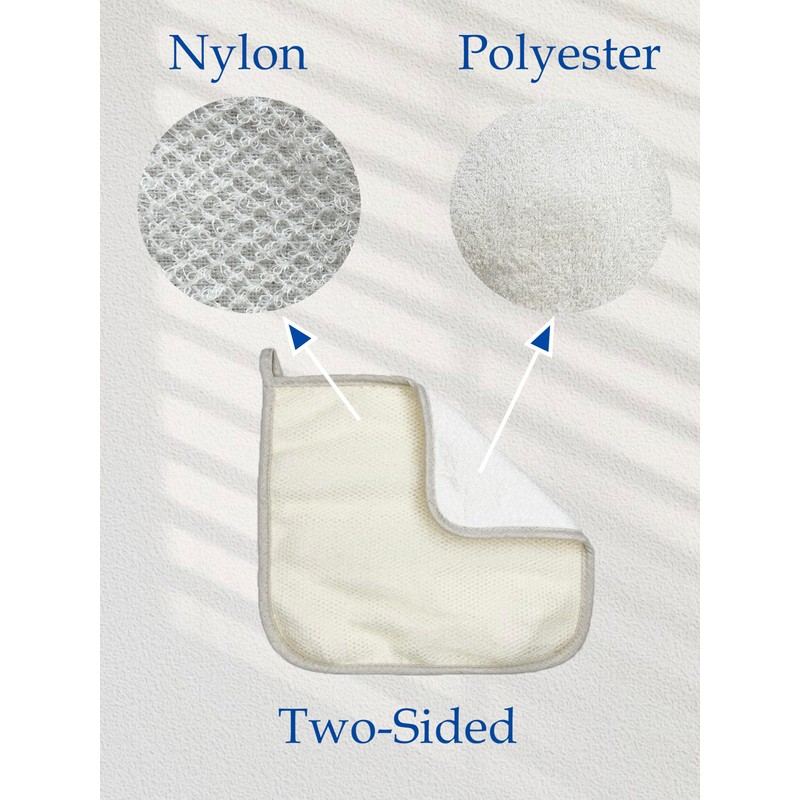 3 Pack Exfoliating wash Cloth Face and Body Wash Bath