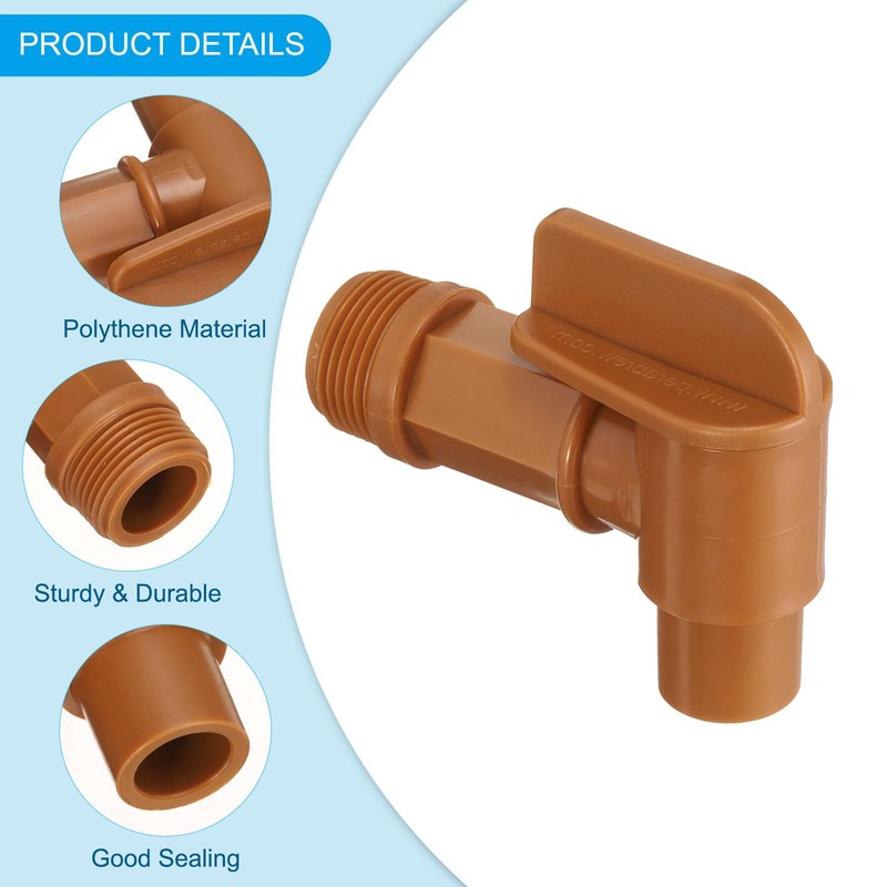 PATIKIL 2" Plastic Spigot Faucet, 10 Packs Barrel Faucet Durable
