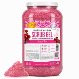 SPA REDI Gel Exfoliante De Piedra Pómez Y Rosa Sensual, Exfoliante, Hidratante Y Nutritivo, Con Ácido Hialurónico, Aminoácidos, Pantenol Y Extracto...