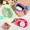 Qianyu Clear Mini Waterproof Zipper Makeup Bag Small Cosmetic Keychain