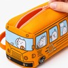 School Bus Pencil Case for Students – Large Capacity Cartoon