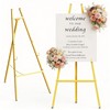 Gold Poster Easel Stand for Wedding Sign, Large Heavy Duty