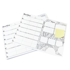 Weekly Planner Pad A4 without Fixed Date (50 Sheets) - Weekly Calendar with ToDo List - Paper Diary - Desk Pad, Task Planner (Attention)
