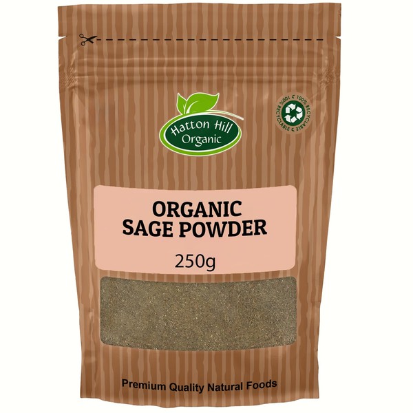 Organic Sage Powder 250g by Hatton Hill | Certified Organic,