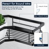 AKTECKE Shower Caddy Adhesive Replacement, No Drilling Transparent Adhesive Wall