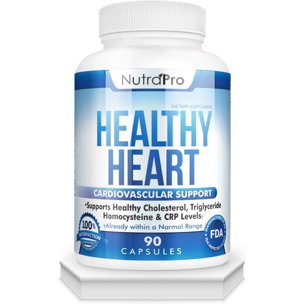 Healthy Heart - Heart Health Supplements. Artery Cleanse & Protect. Supports Cholesterol and Triglyceride Balancing. GMP Certified