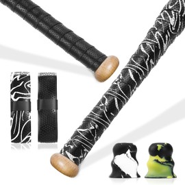 DEXLALA Bat Grip Tape for Baseball - Softball 1.1 mm Precut and Pro Feel Bat Grip Tape Replacement