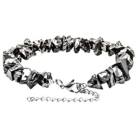 Wallystone Gems Premium Shungite Noble Elite Bracelet for Men and Women - for Root Chakra Balancing and Grounding - Superior to Any Other Mineral on Earth - Shungite I Type