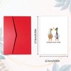Huipalon Wedding Day Card with Envelope Funny Silly Goose Couple