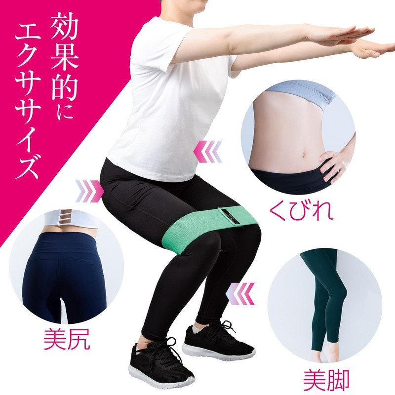 Como Life Exercise Band with Guides, 3 Color Set, Exercise