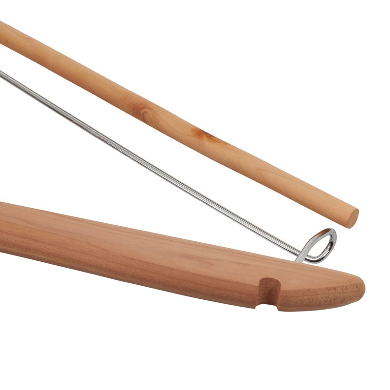 Household Essentials CedarFresh Cedar Coat Hangers, Pack of 4, 100%