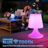 uuffoo Cordless LED Table Lamp with Speaker Shower Lamp Patio