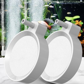 Forever Speed Aquarium Air Stone 2 Pieces 80 mm, Bubble Stone Aquarium Ultra Silent Nano Aquarium Air Vent for Aquarium Home Fish Market More Oxygenated Area