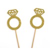 Darling Souvenir, Wedding Engagement Ring Cupcake Toppers, Party Dessert Decorations