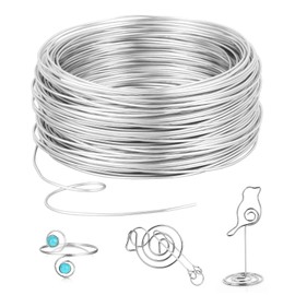 AiQInu Craft Wire, 3 mm x 15 m, Aluminium Jewellery Wire, DIY Wire for Crafts, Aluminium Wire for Crafts and Jewellery Making