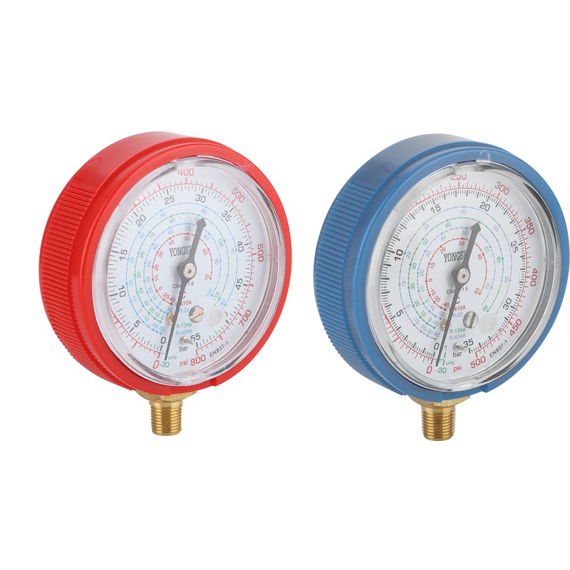 Air Conditioning Fluoride Pressure Gauge High/Low Pressure Meter AC Repairing