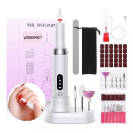 Weinsamkeit Wireless Nail Cutter, 13-in-1 Nail Cutter Professional for Gel Nails, 20000 rpm, 3 Speed Levels Adjustable, Manicure and Pedicure Set, Electric, Nail Drill Home Use