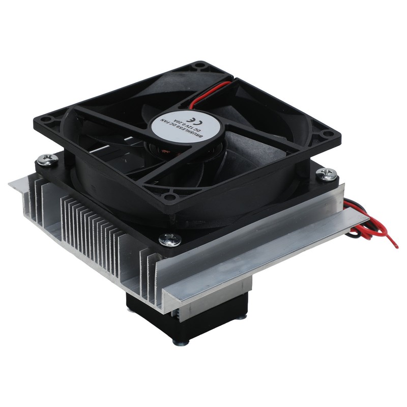 Peltier Cooler with Power Supply Semiconductor Refrigeration Cooling System DIY