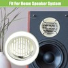 A ABSOPRO 3" Car Speaker Covers Round with Screws Silver
