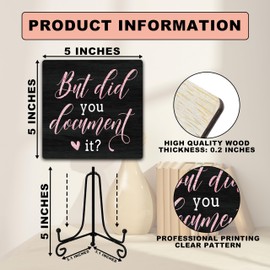 Funny Office Desk Decor, But Did You Document It Wooden Sign, Birthday Christmas Thank You Gifts for Women Men Leader Boss Mentor Coworkers, Cute Cool Desk Accessories for Home Office-B19