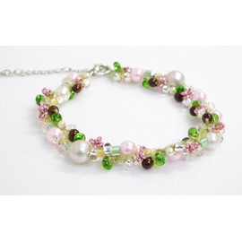 TOHO Beads Kit, TOHO Lab. Series, DEMI Bead Making Accessories, Bead Crochet Braid, Flower Bracelet, TL-D-2