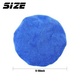 Glarks - 5 Almohadillas para Orejas para pulidora de Coche DE 22,86 cm y 25,4 cm para pulidora de Coche DE 22,86 cm y 25,4 cm